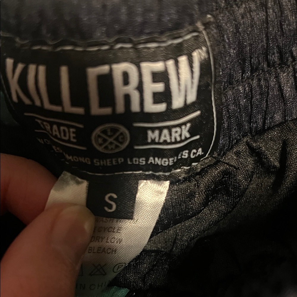 Kill crew green black checkered shorts - Picture 2 of 3